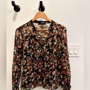 Mango floral blouse
